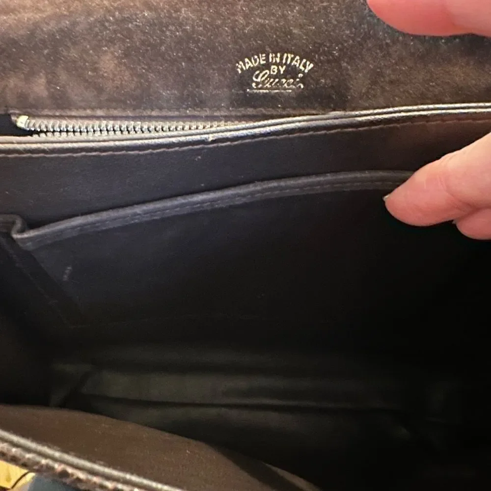 Gucci crocodile leather shoulder bag - Picture 12 of 16